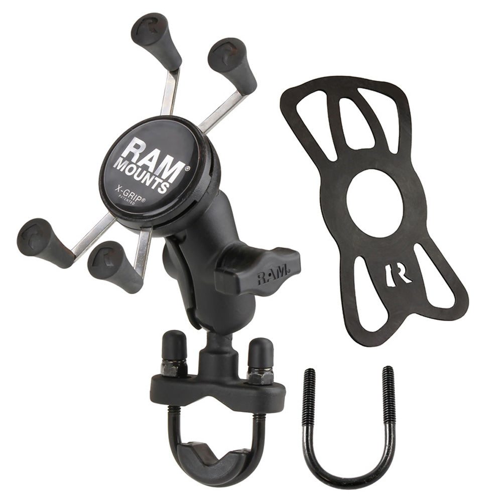 RAM X-Grip Phone Handlebar Mount with U-Bolt Base
