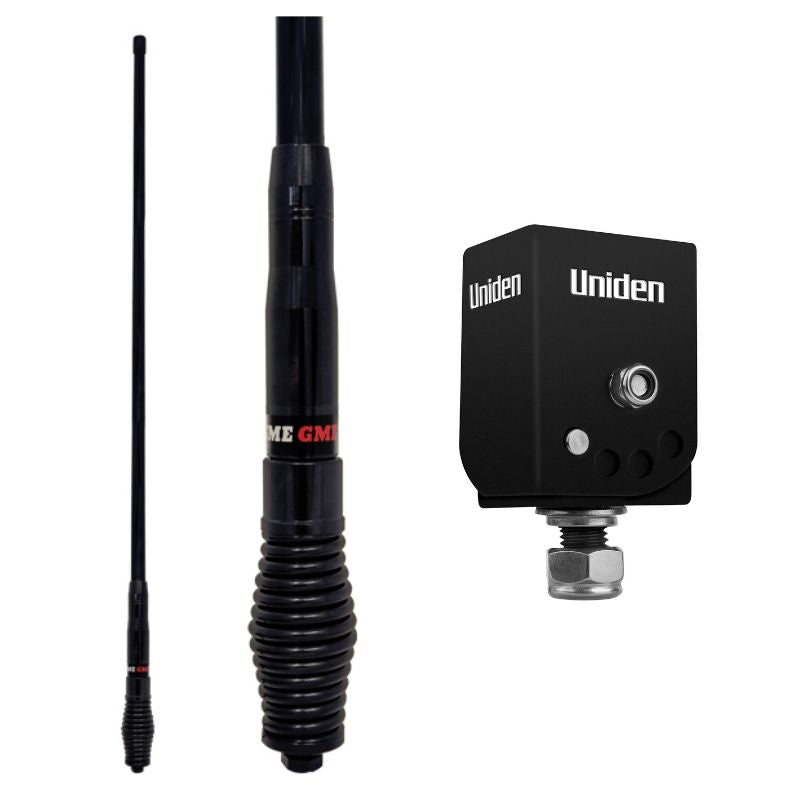 GME AE4705B CB Antenna + Uniden Fold Down Bracket
