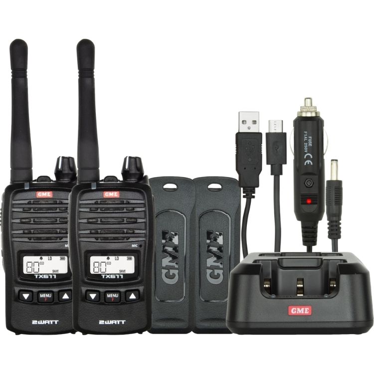 GME TX677TP Twin Pack 2 watt UHF