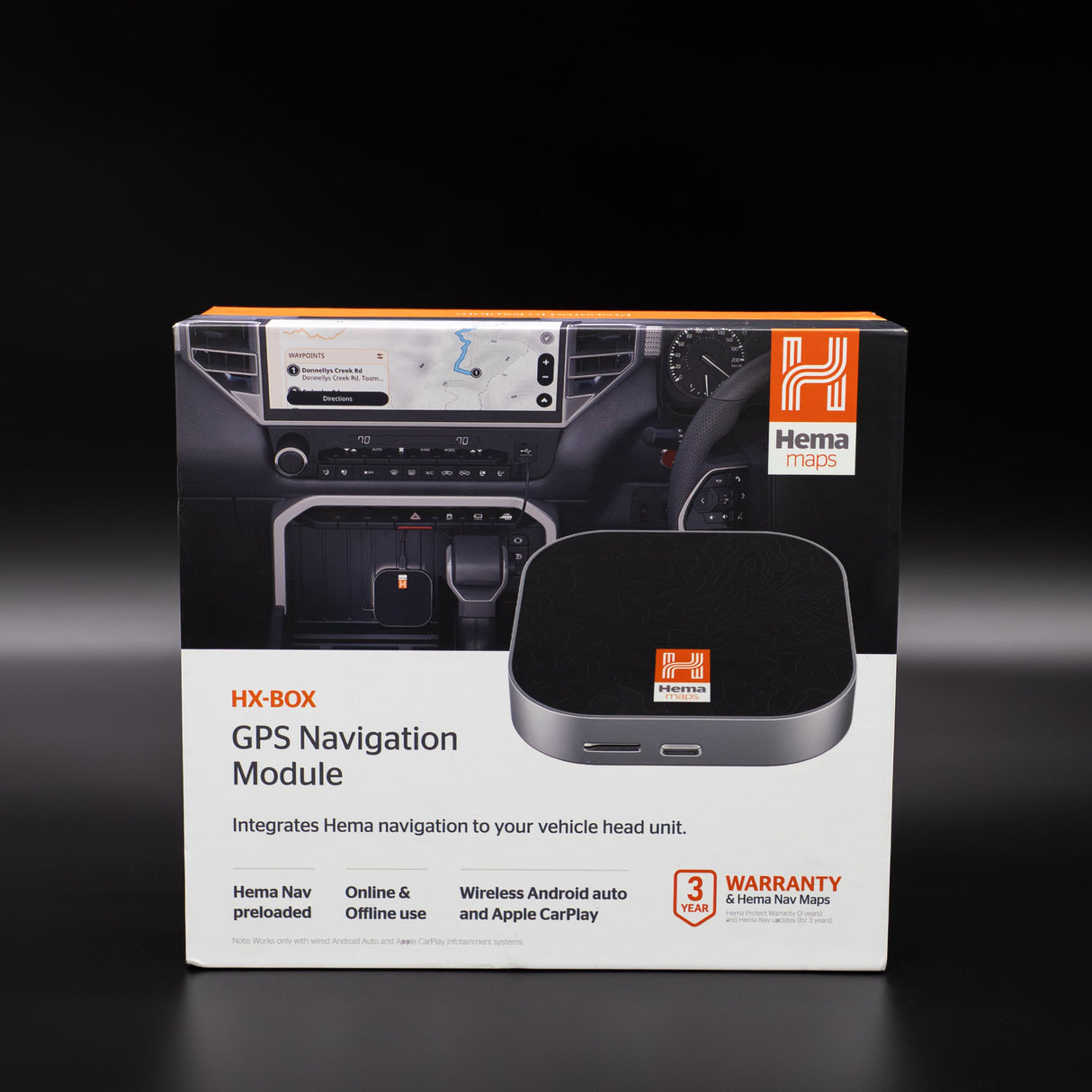 Hema HX-BOX GPS Navigation Module - Android Auto/Apple Car Play
