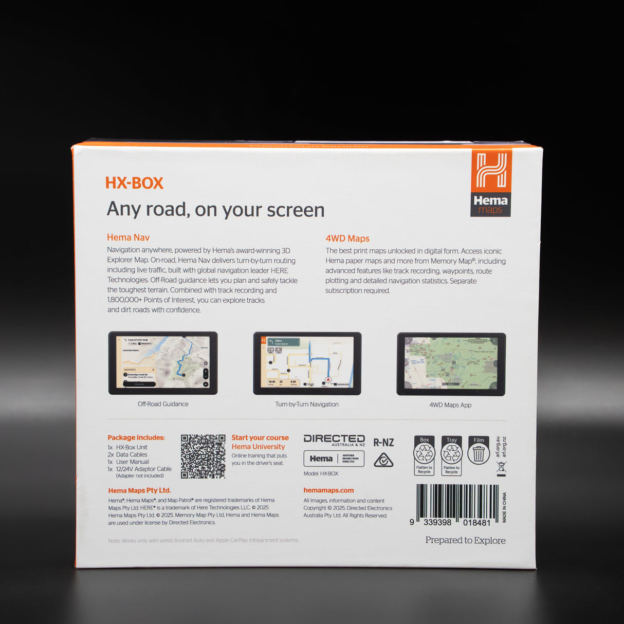 Hema HX-BOX GPS Navigation Module - Android Auto/Apple Car Play