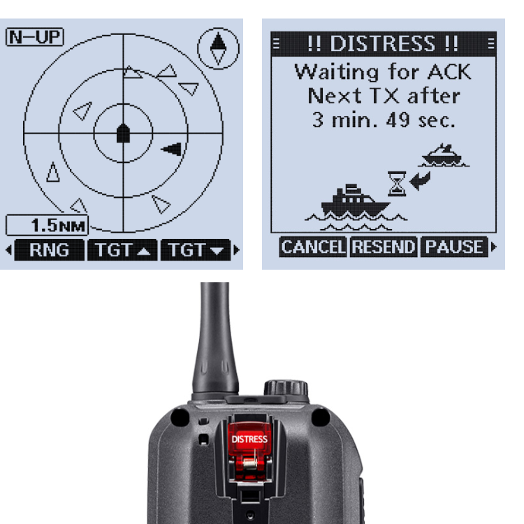 ICOM IC-M94DE Handheld VHF Marine Radio with DSC & AIS