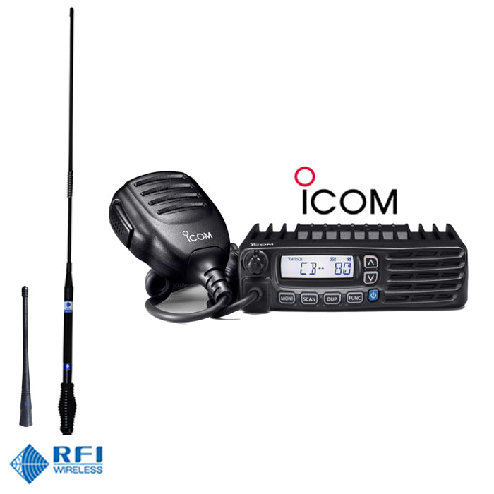 ICOM IC-410Pro UHF + RFI CD963 Twin Antenna Kit