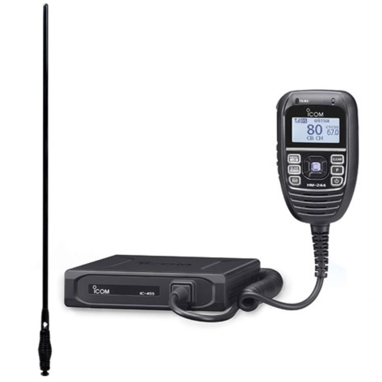 ICOM IC-455 UHF + RFI CDR5000 Black Antenna