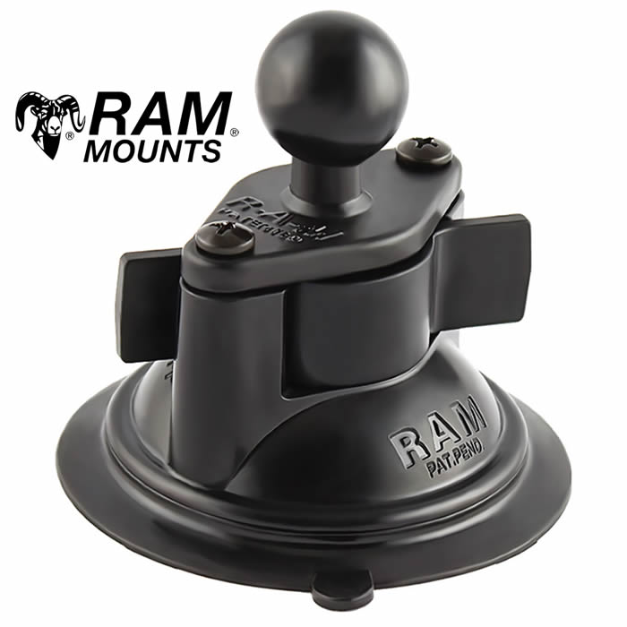 RAM 3.3" Diameter Heavy Duty Suction Cup Base