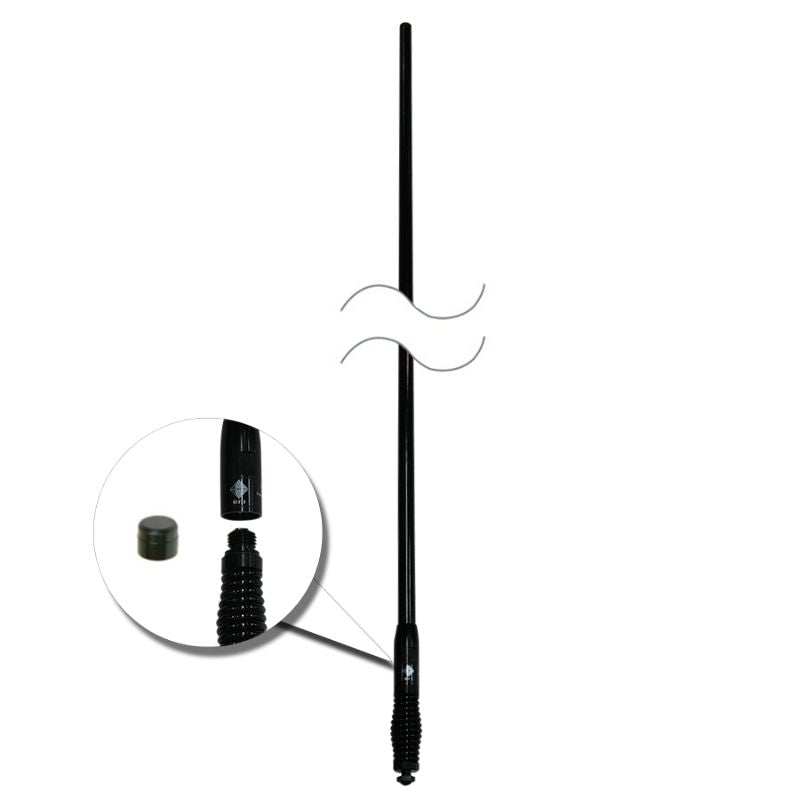 RFI CDQ5000B + CDQ3000 Black UHF CB Antenna