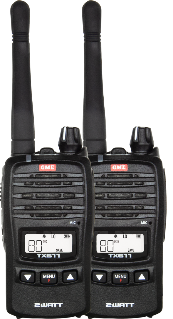 GME TX677TP Twin Pack 2 watt UHF