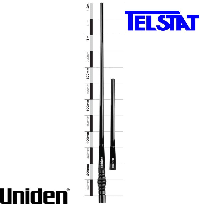 Uniden ATX970 Twin Black UHF CB Antenna Kit