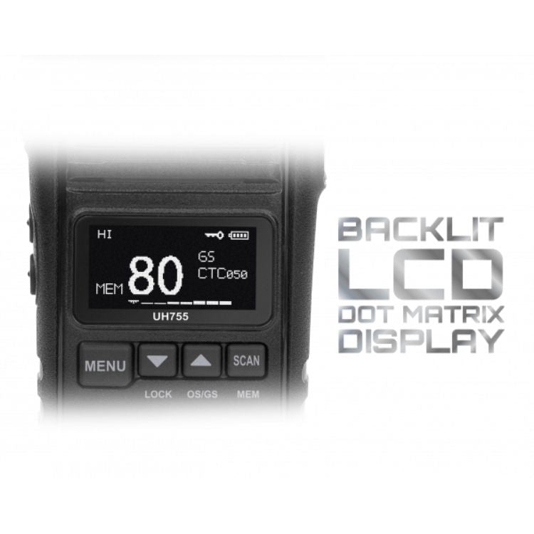 Uniden UH755-2DLX 5W Twin Pack