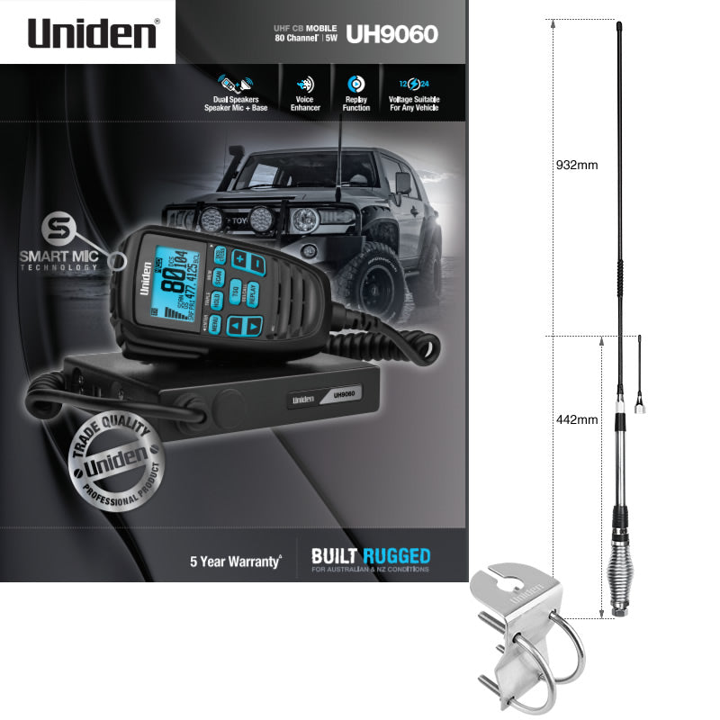 Uniden UH9060 UHF & Antenna Pack