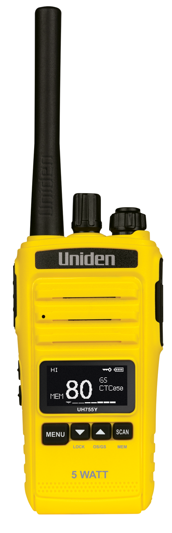 Uniden UH755 5 Watt UHF CB Splashproof Handheld Radio