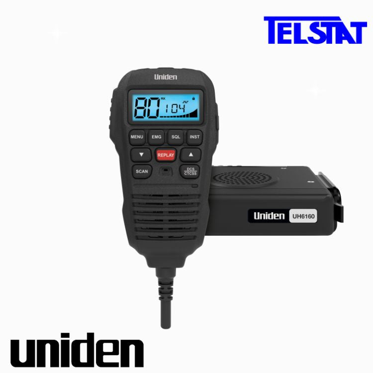 Uniden UH6160 + AT500BK Black Antenna
