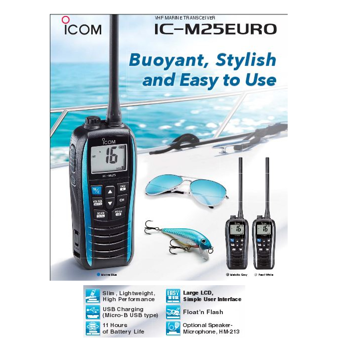 ICOM IC-M25Euro Marine VHF Radio Telstat Communications
